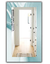 Light Blue Waves 2 - Modern Mirror - Vanity Mirror