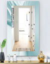 Light Blue Waves 2 - Modern Mirror - Vanity Mirror