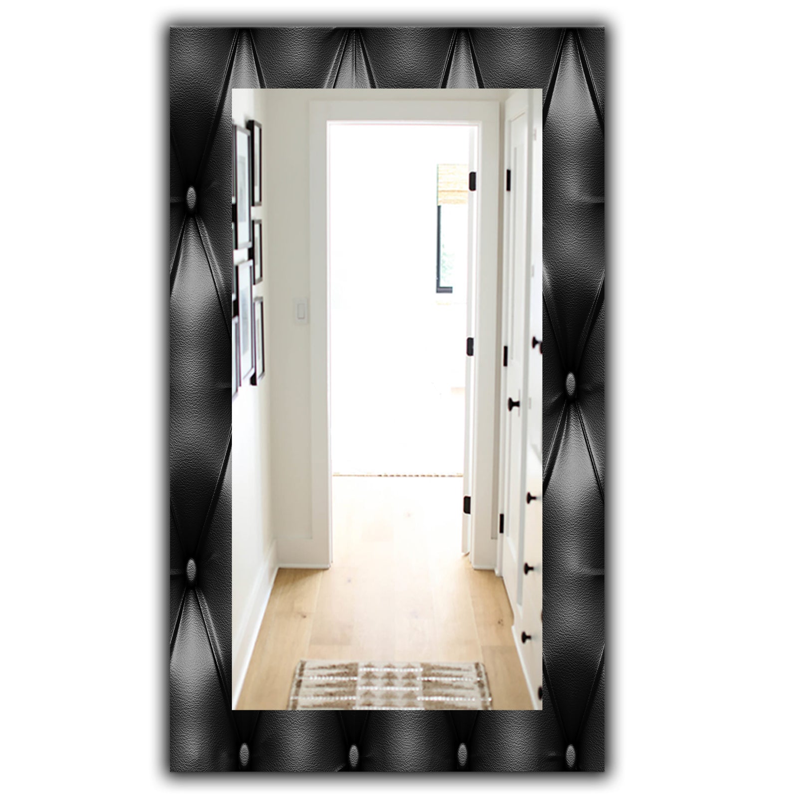 Leather Print IV - Modern Mirror - Wall Mirror