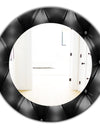Leather Print IV - Modern Mirror - Oval or Round Wall Mirror