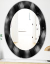 Leather Print IV - Modern Mirror - Oval or Round Wall Mirror
