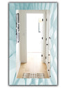 Light Blue Waves 3 - Modern Mirror - Wall Mirror