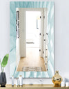 Light Blue Waves 3 - Modern Mirror - Wall Mirror
