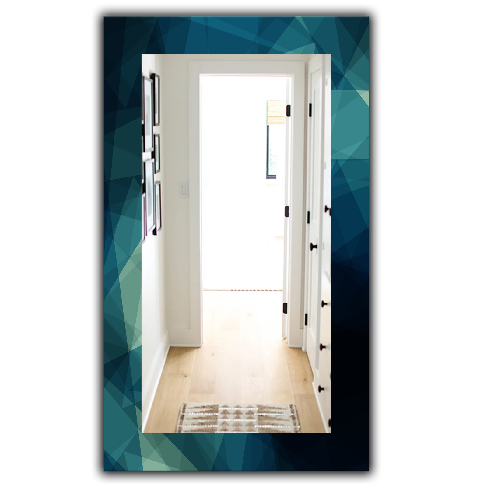 Carson Carrington Ubby 'Retro Abstract Flower Design IV - Mid-Century wall clock