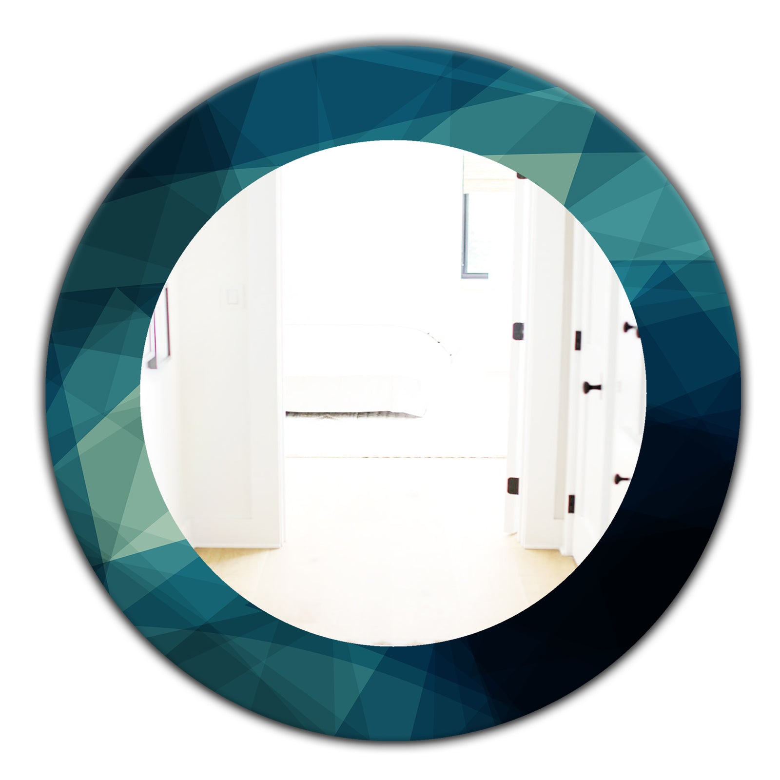 Porch & Den 'Shades Of Blue - Modern Mirror