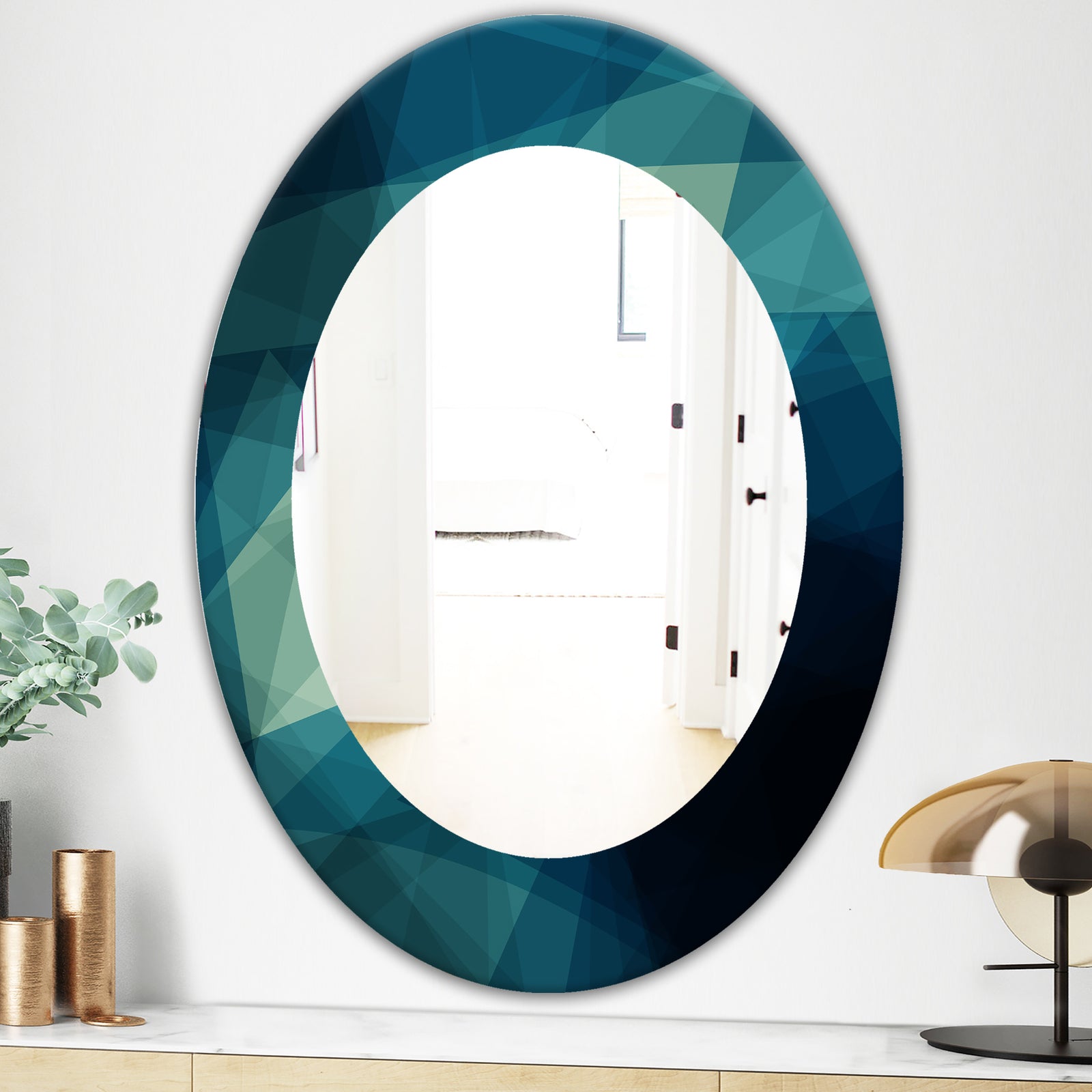 Porch & Den 'Shades Of Blue - Modern Mirror
