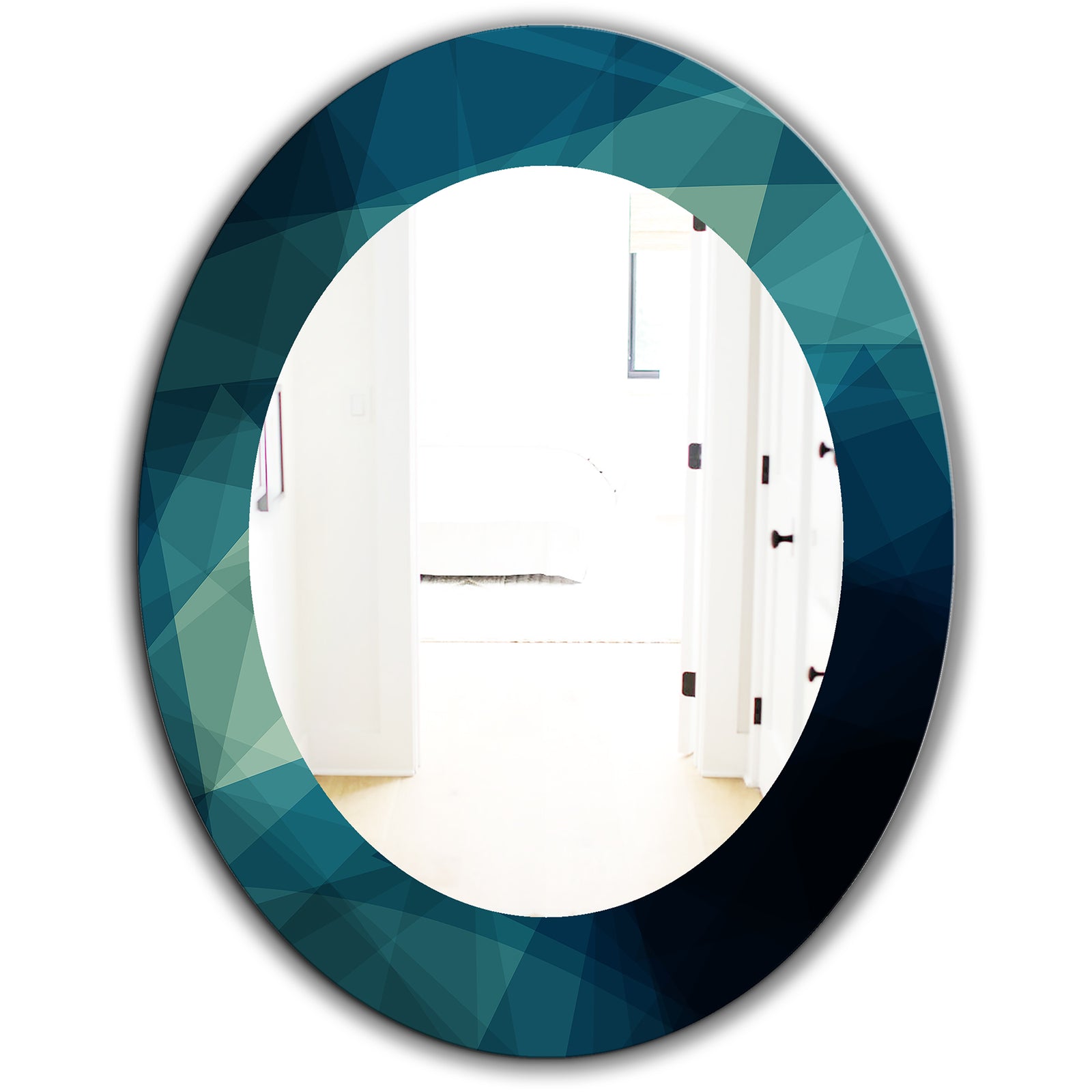 Porch & Den 'Shades Of Blue - Modern Mirror