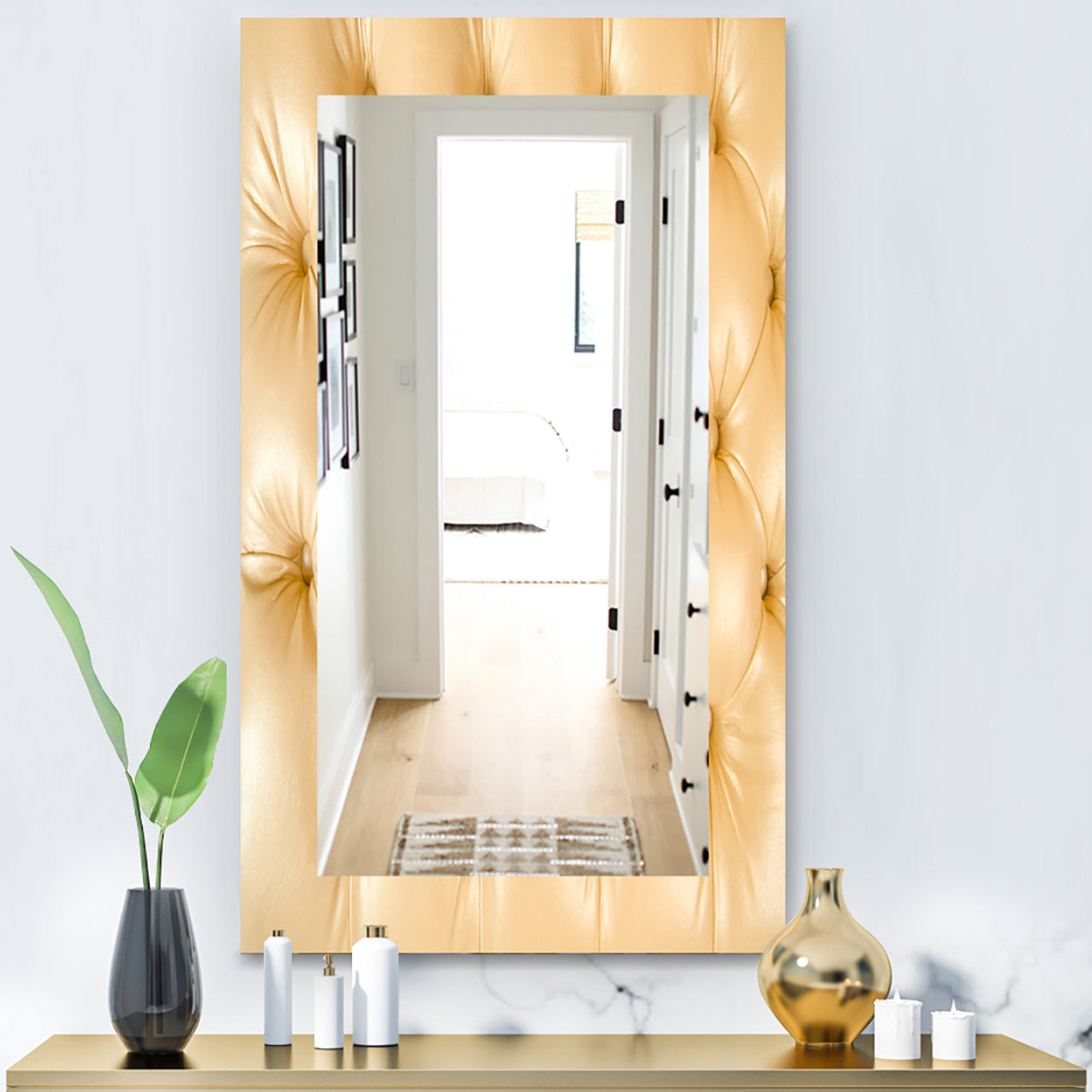 Leather Print - Modern Mirror - Wall Mirror