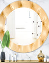 Leather Print - Modern Mirror - Oval or Round Wall Mirror