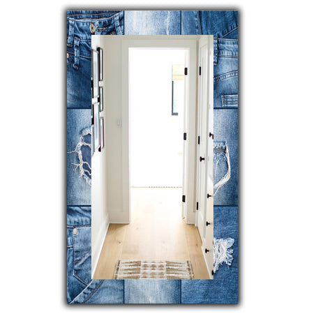 Blue Jeans - Modern Mirror - Vanity Mirror