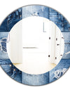 Blue Jeans - Modern Mirror - Oval or Round Wall Mirror