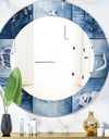 Blue Jeans - Modern Mirror - Oval or Round Wall Mirror