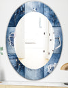 Blue Jeans - Modern Mirror - Oval or Round Wall Mirror