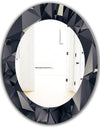 Shades Of Black - Modern Mirror - Oval or Round Wall Mirror