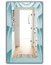 Light Blue Waves 4 - Modern Mirror - Wall Mirror