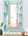 Light Blue Waves 4 - Modern Mirror - Wall Mirror