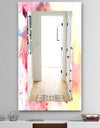 Pink Abstract - Mid-Century Mirror - Wall Mirror