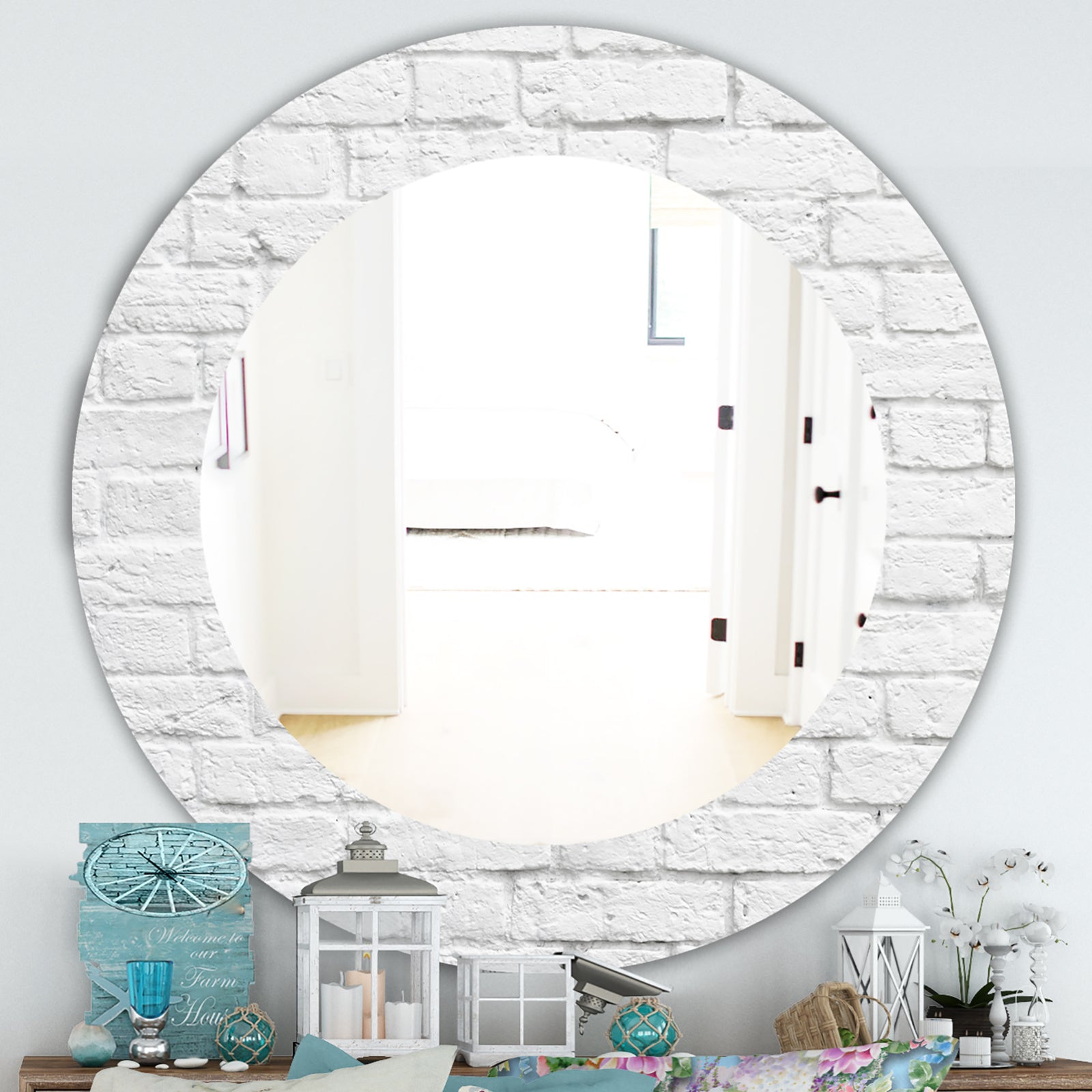 Stone 3 - Traditional Mirror - Oval or Round Wall Mirror