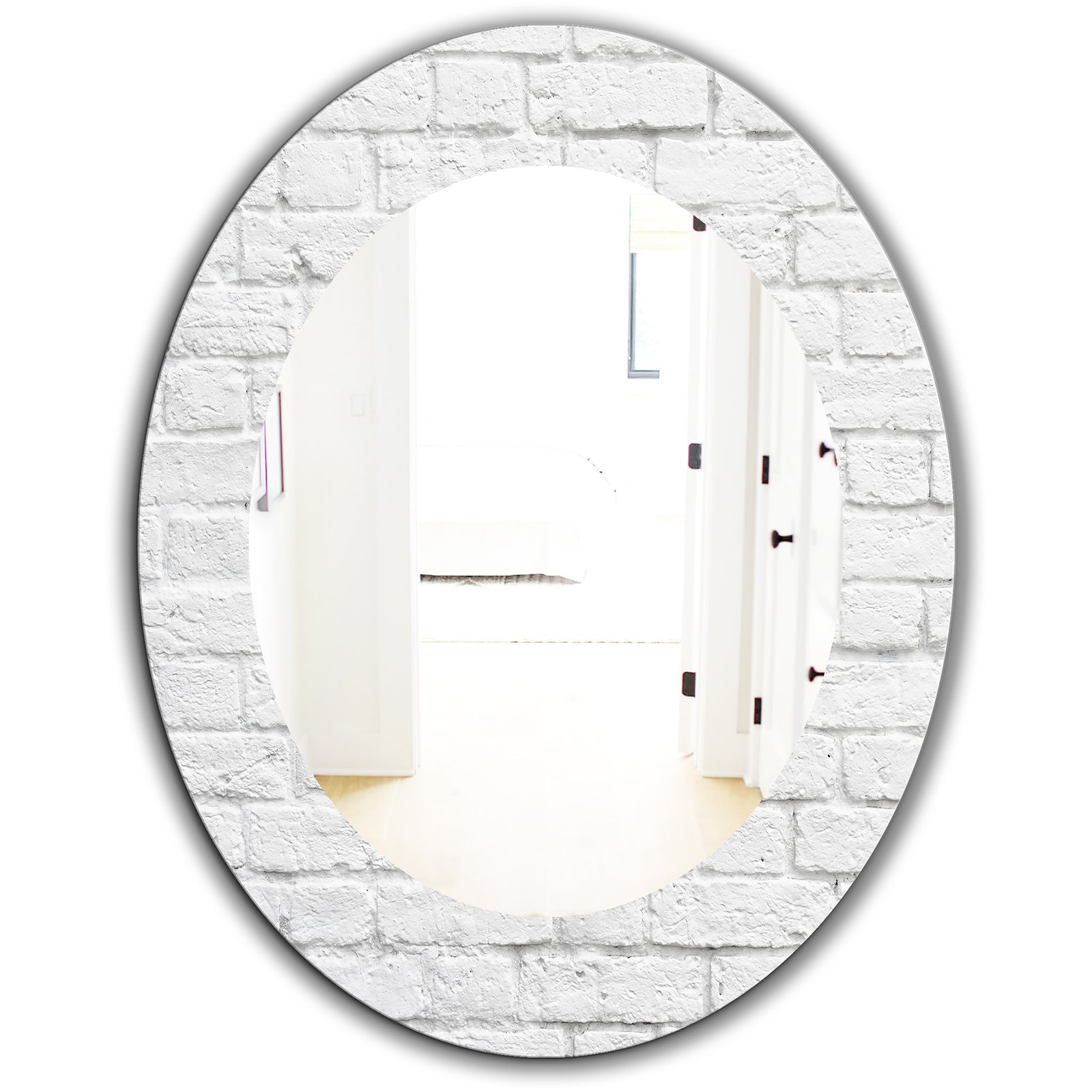 Stone 3 - Traditional Mirror - Oval or Round Wall Mirror