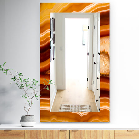 Marbled Geode 1 - Traditional Mirror - Frameless Wall Mirror