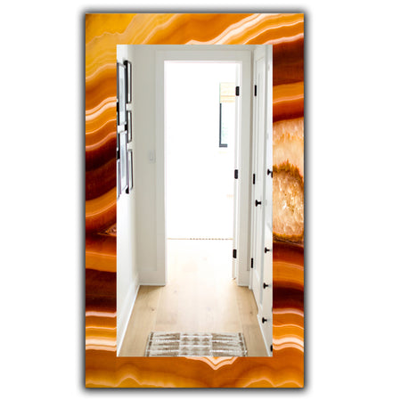 Marbled Geode 1 - Traditional Mirror - Frameless Wall Mirror