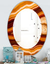 Marbled Geode 1 - Traditional Mirror - Oval or Round Wall Mirror