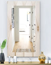 Leather Print II - Modern Mirror - Vanity Mirror