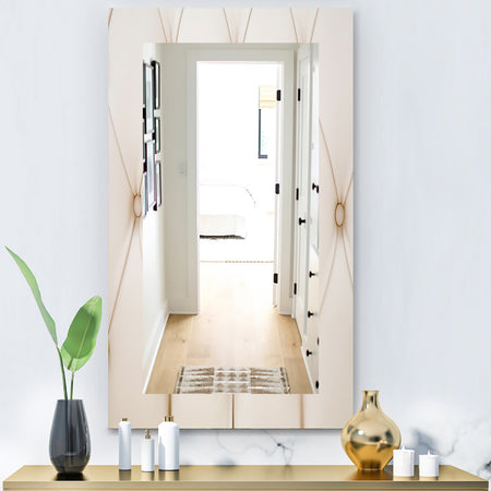 Leather Print II - Modern Mirror - Vanity Mirror