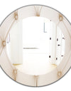 Leather Print II - Modern Mirror - Oval or Round Wall Mirror
