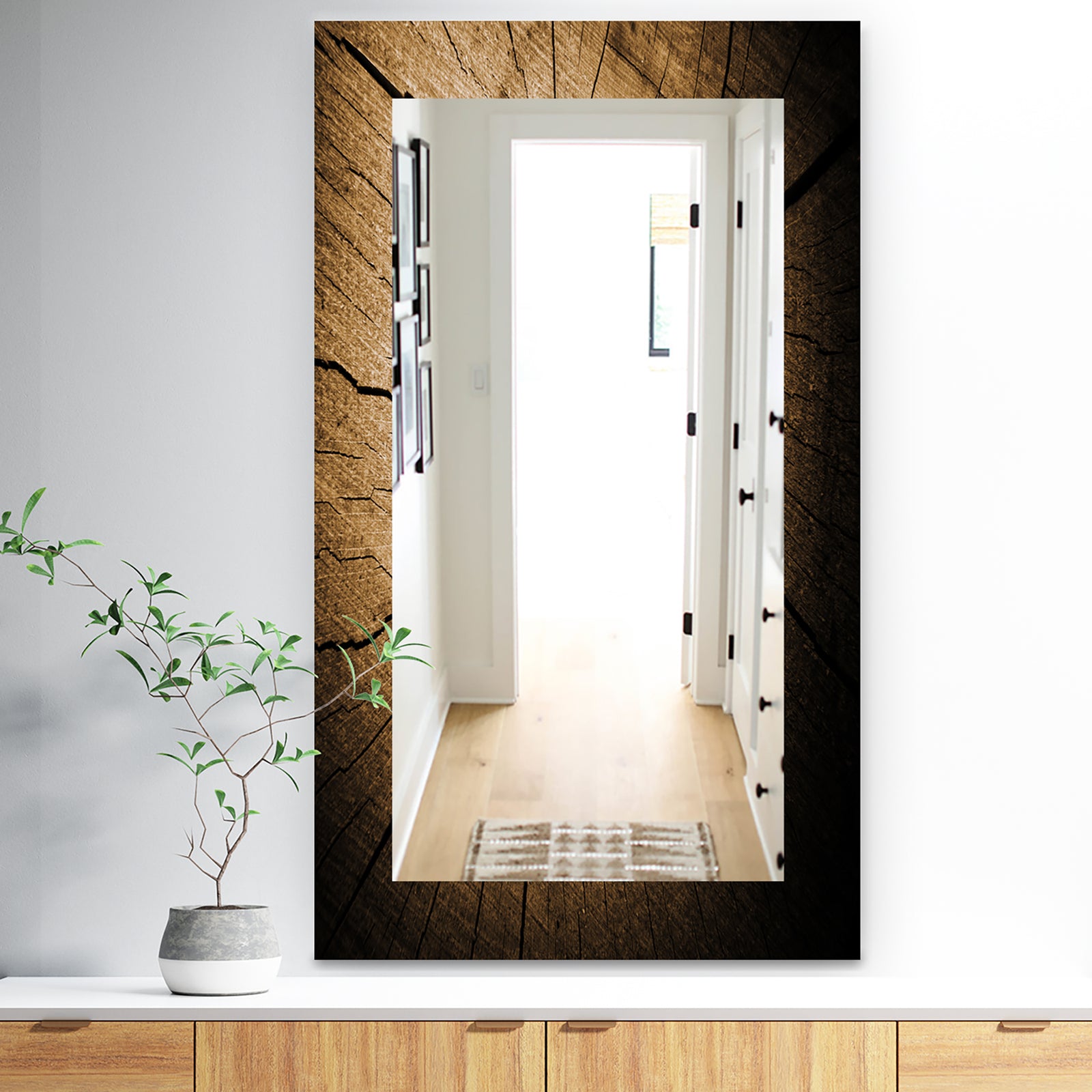 Wood Curve - Traditional Mirror - Vanity Mirror