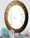 Wood Curve - Traditional Mirror - Oval or Round Wall Mirror