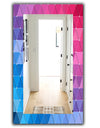 Triangular Colourfields 15 - Modern Mirror - Vanity Mirror