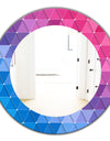 Triangular Colourfields 15 - Modern Mirror - Oval or Round Wall Mirror