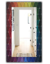 Triangular Colourfields 16 - Modern Mirror - Vanity Mirror