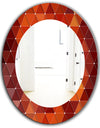 Triangular Colourfields 17 - Modern Mirror - Oval or Round Wall Mirror