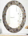 Arabic Mosaic - Modern Mirror - Oval or Round Wall Mirror