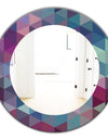 Triangular Colourfields 19 - Modern Mirror - Oval or Round Wall Mirror
