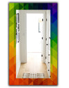 Triangular Colourfields 20 - Modern Mirror - Wall Mirror
