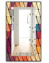 Triangular Colourfields 22 - Modern Mirror - Wall Mirror