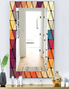 Triangular Colourfields 22 - Modern Mirror - Wall Mirror