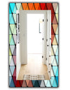 Porch & Den 'Triangular Colourfields 23 - Modern Mirror