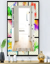 Triangular Colourfields 24 - Modern Mirror - Wall Mirror