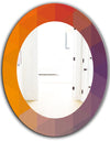 Dotted Geometry - Modern Mirror - Oval or Round Wall Mirror