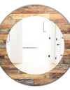 Wood IV - Modern Mirror - Oval or Round Wall Mirror