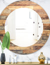 Wood IV - Modern Mirror - Oval or Round Wall Mirror