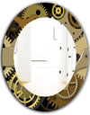 Gear Mecanics - Modern Mirror - Oval or Round Wall Mirror