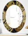Gear Mecanics - Modern Mirror - Oval or Round Wall Mirror