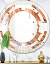 Marbled Geode 2 - Modern Round or Oval Wall Mirror - Space