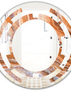 Marbled Geode 2 - Modern Round or Oval Wall Mirror - Space