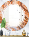 Marbled Geode 2 - Modern Round or Oval Wall Mirror - Triple C